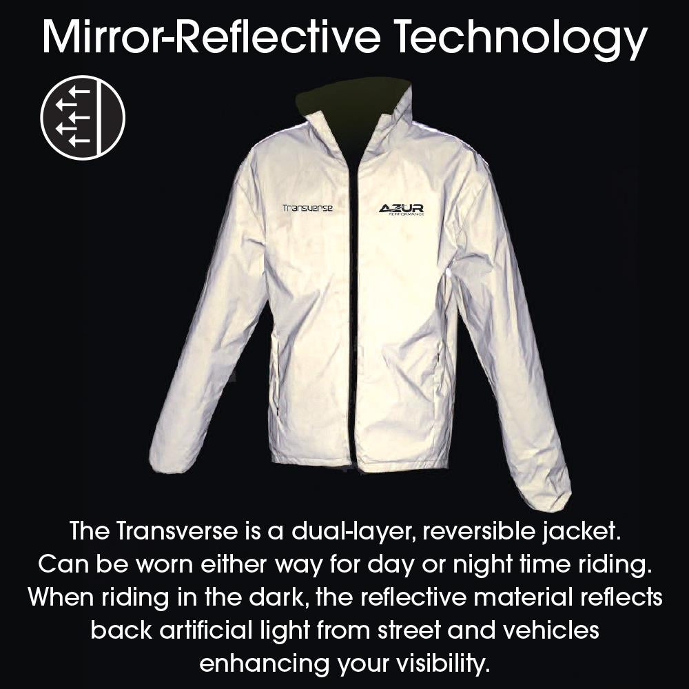 *CLOSEOUT* Azur Transverse Reversable Unisex Jacket Neon Yellow and Reflect Flash