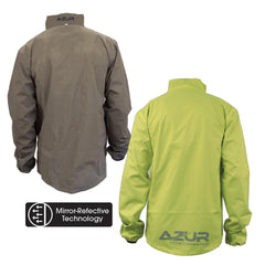 *CLOSEOUT* Azur Transverse Reversable Unisex Jacket Neon Yellow and Reflect Flash