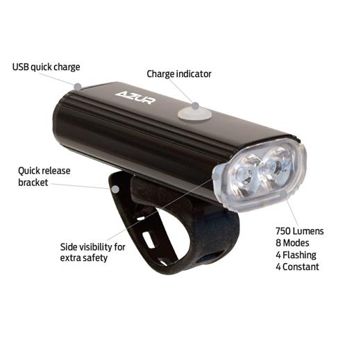 Azur Halo 750/25 Lumens USB Light Set